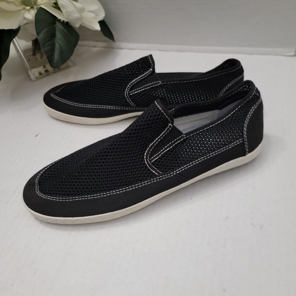 New Mens GBX Mesh Slip On Fabric Black Shoes 10.5 - Picture 2 of 10